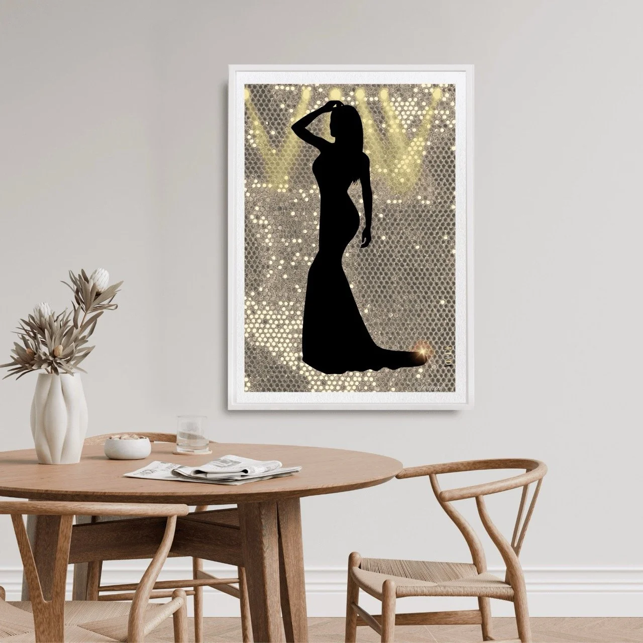 Silhouette on Stage Art Print - Sydney Artist, Eternal Art Prints - Eternal Art & Design