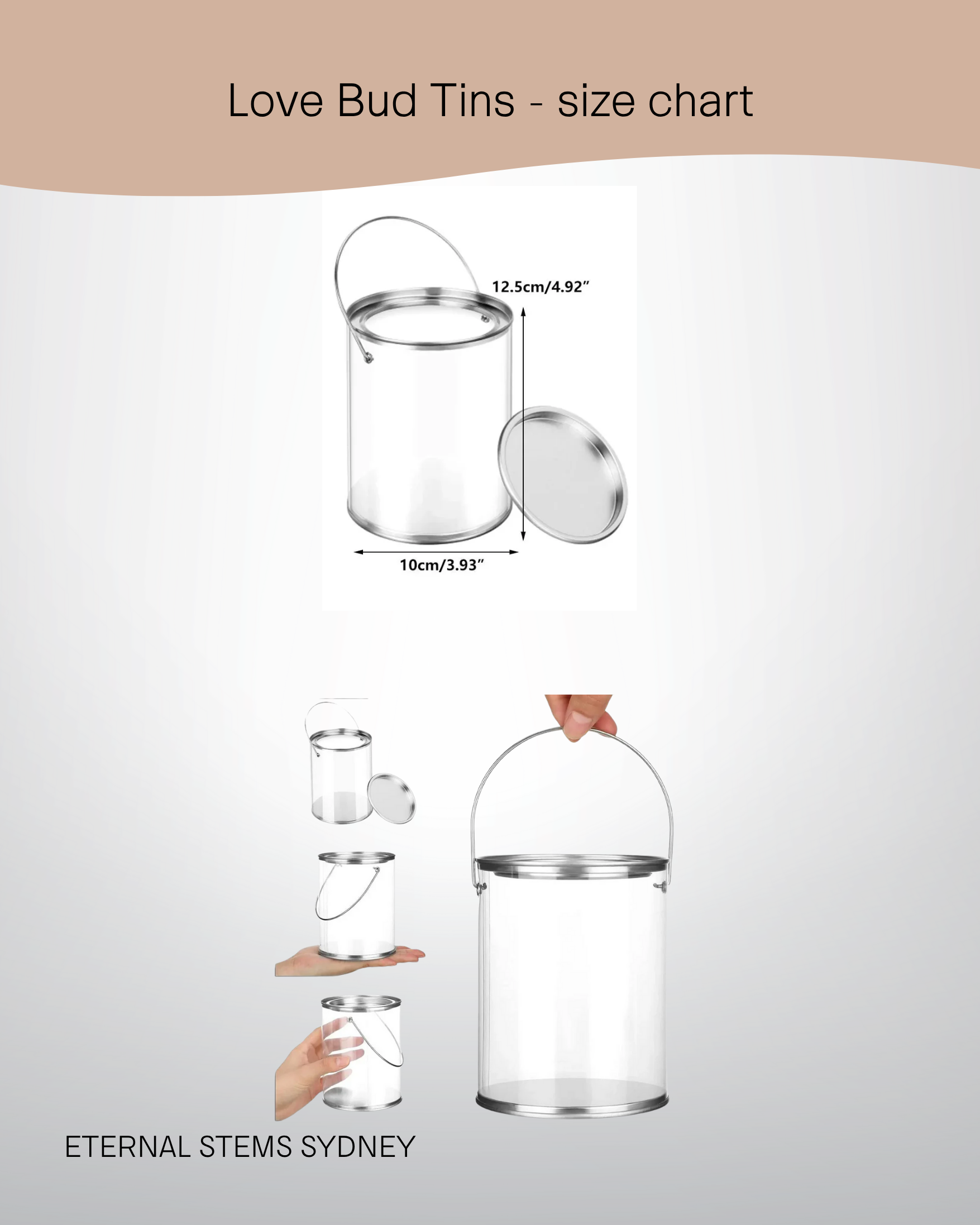 Love Bud Tins Set of 4 - Eternal Stems - Eternal Art & Design