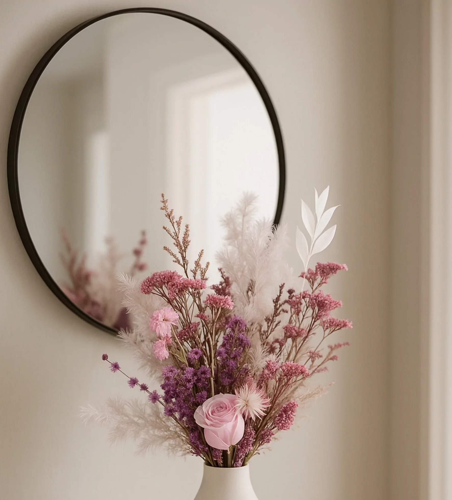 Blushberry Dream Bouquet Wrapped - Eternal Stems. Handcrafted dried & preserved arrangement. - Eternal Art & Design