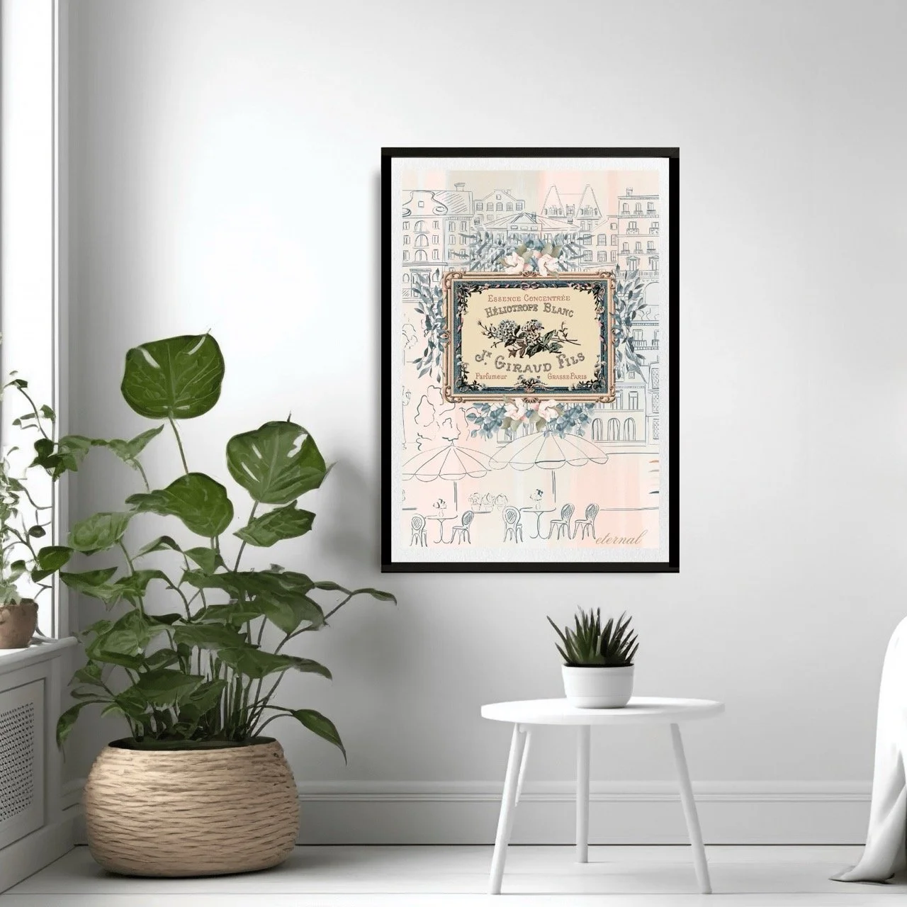 Parisian Cityscape Botanical Print - Special Edition Wall Art Eternal Art Prints - Eternal Art & Design