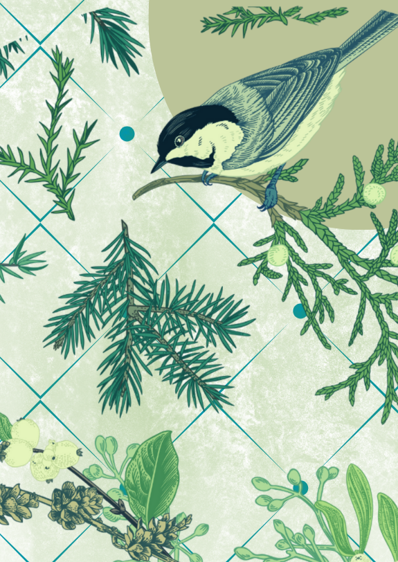 Oriental Birds & Botanicals Wall Art Print, Eternal Art & Design - Eternal Art & Design