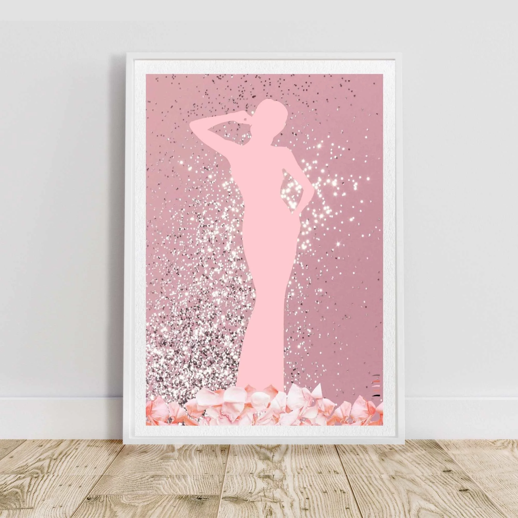 Pink Female Glitterati Stage Icon Art Print - Sydney Artist, Eternal Art Prints - Eternal Art & Design