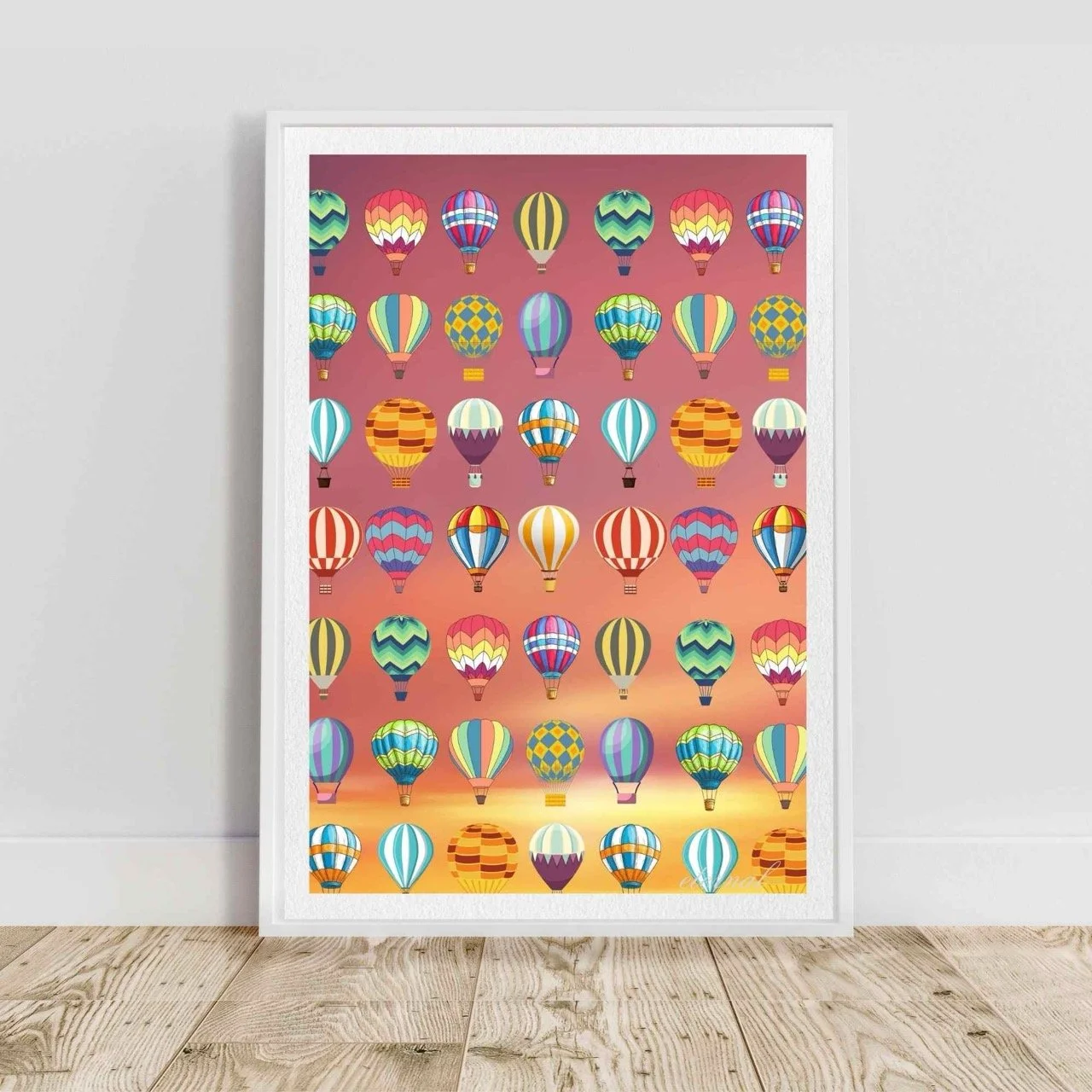 Sunset Balloon Adventure Art Print - Sydney Artist, Eternal Art Prints - Eternal Art & Design