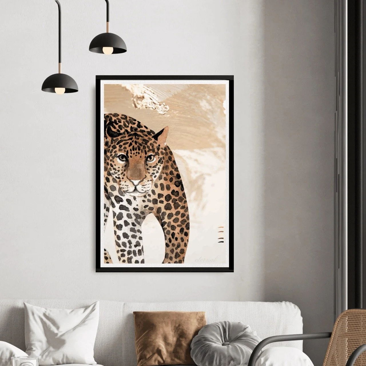 Cheetah Big Cat Wall Art Print - Sydney Artist, Eternal Art Prints - Eternal Art & Design