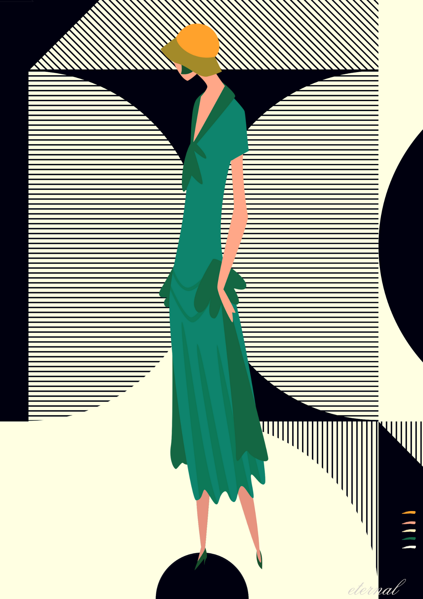 Glamorous 1920s Woman Art Deco Print 2 - Sydney Artist, Eternal Art Prints
