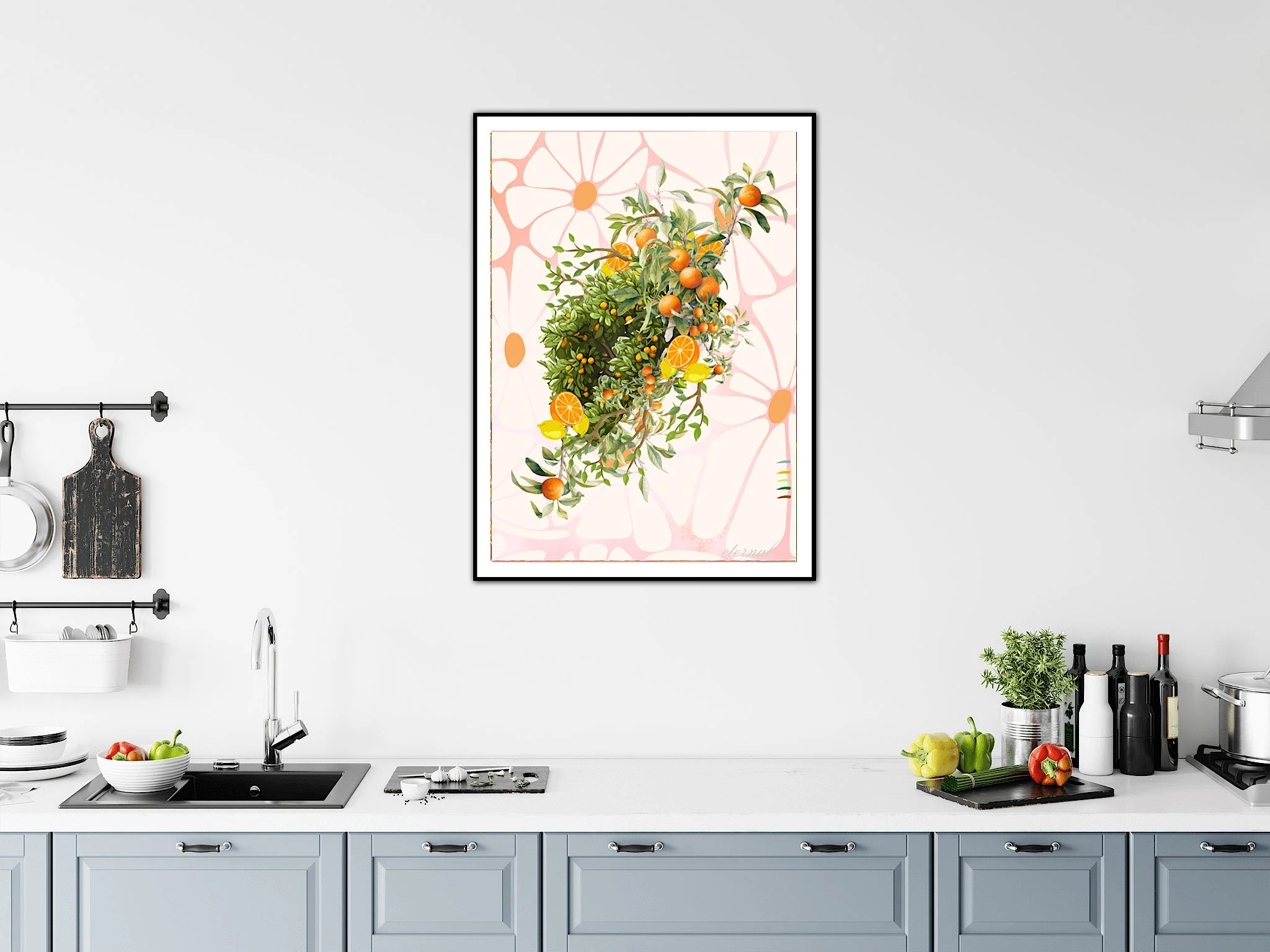 Kitchen Orange and Lemon Botanical Print - Special Edition Wall Art Eternal Art & Design - Eternal Art & Design