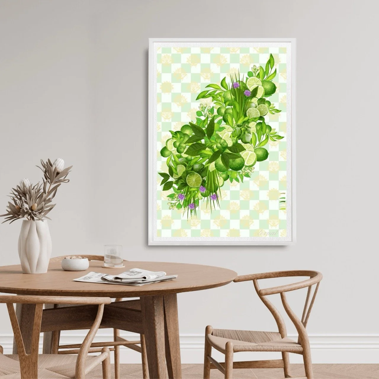 Lime Blossom Wall Art Print, Eternal Art Prints - Eternal Art & Design