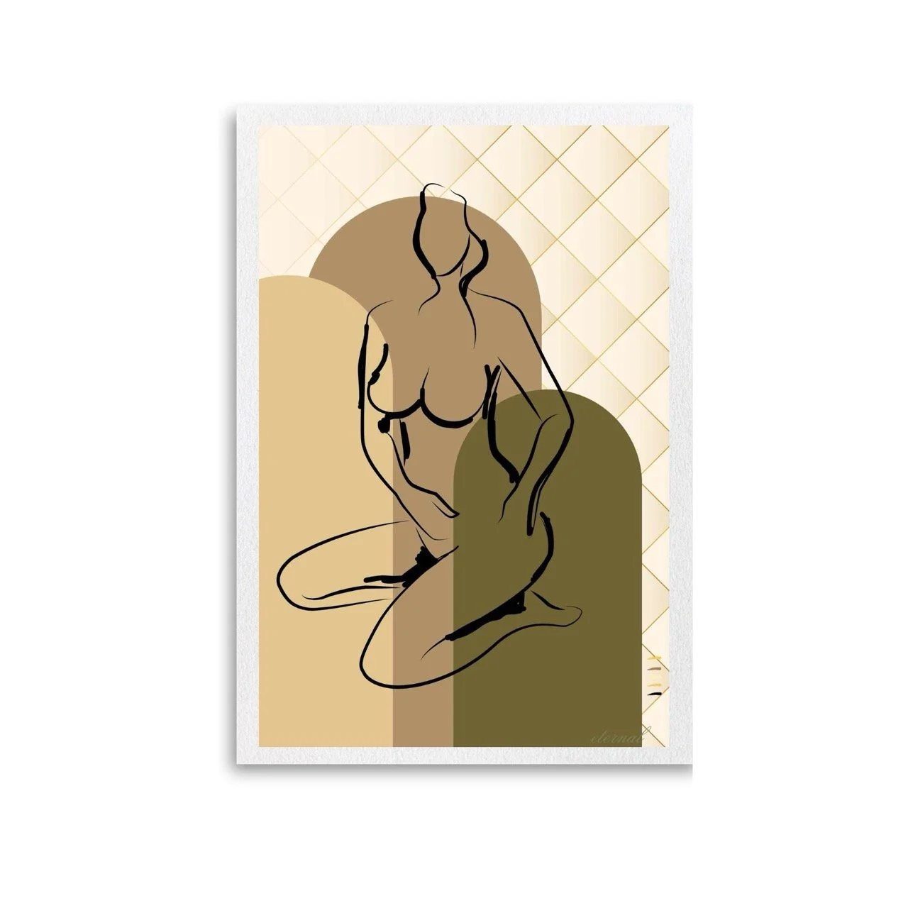 Female Figurative Nude in Archway Art Print, Sydney Artist - Eternal Art Prints - Eternal Art & Design