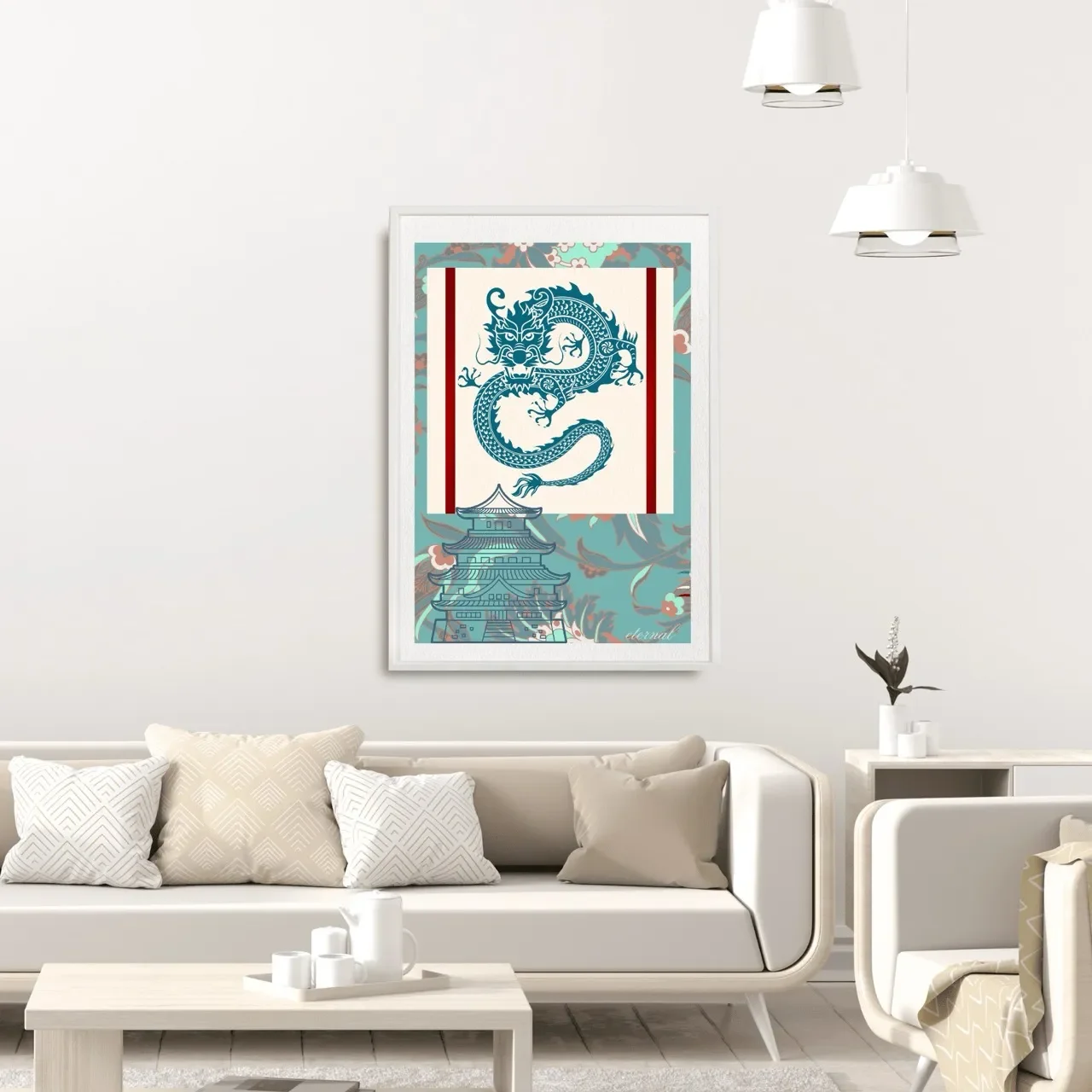 white framed dragon print. I10009 Large_converted.webp