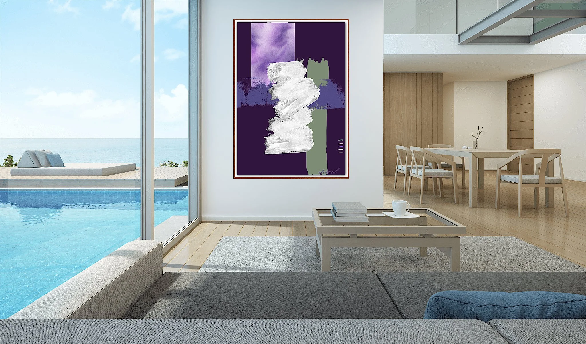 Vivid Harmony 1 Abstract Art Print- Sydney Artist, Eternal Art & Design - Eternal Art & Design