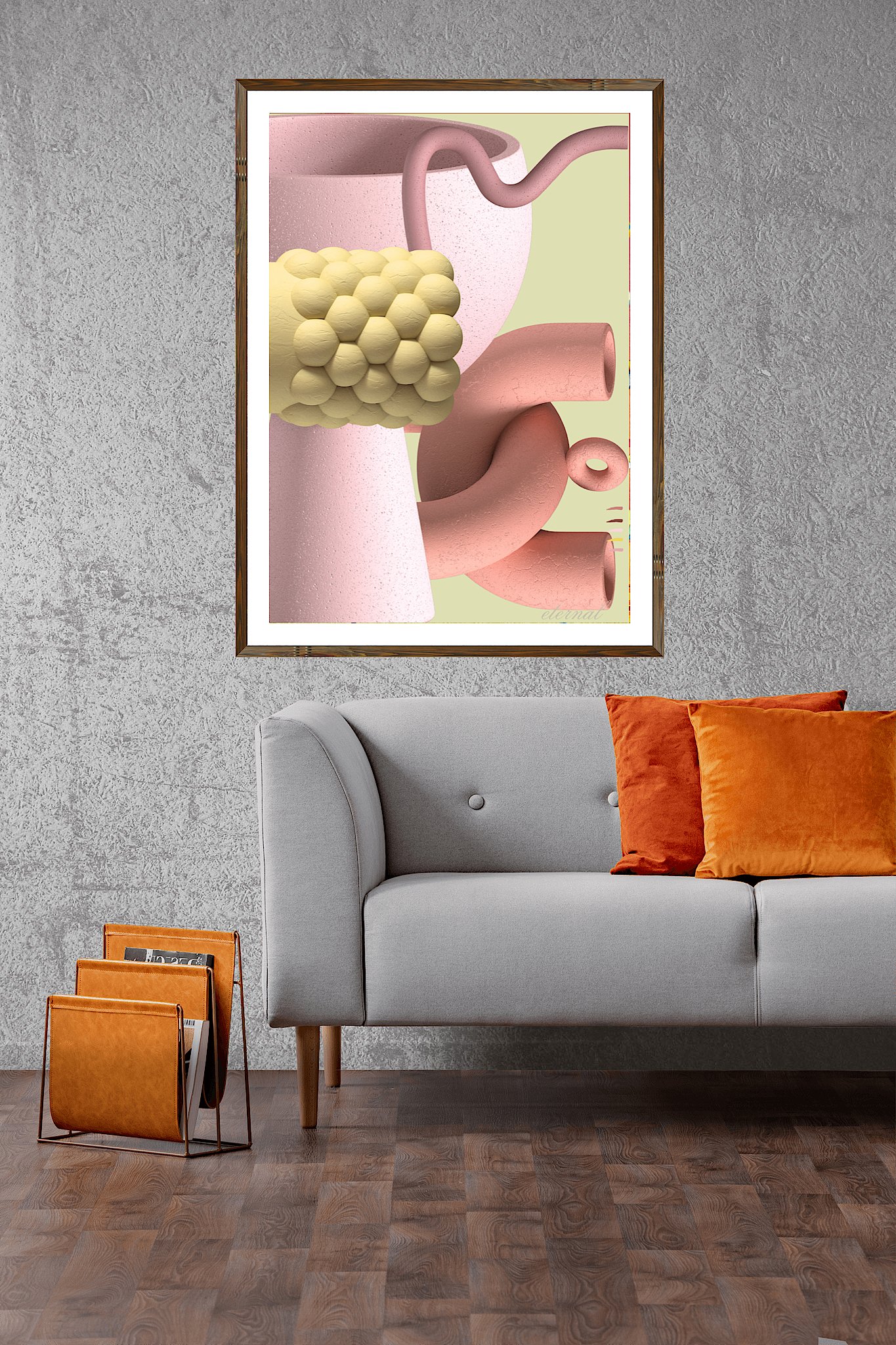 Modern Abstract Forms 2 Art Print- Sydney Artist, Eternal Art & Design - Eternal Art & Design
