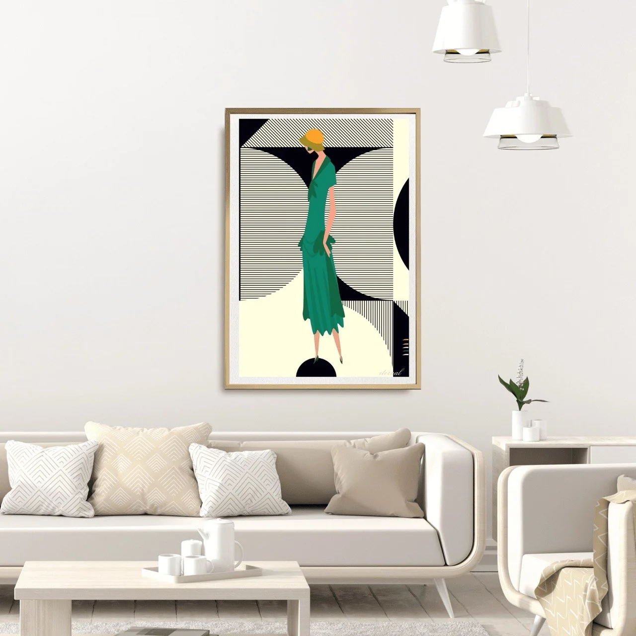 Glamorous 1920s Woman Art Deco Print 2 - Sydney Artist, Eternal Art Prints - Eternal Art & Design