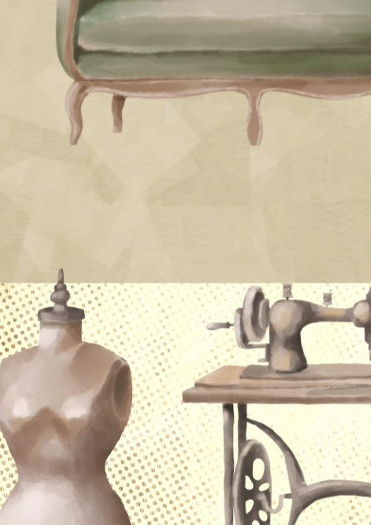 Vintage Elegance with Mannequin Wall Art Print, Eternal Art & Design - Eternal Art & Design