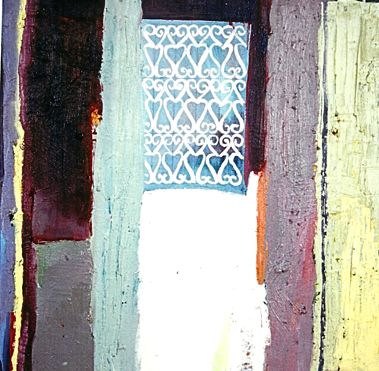 Abstract Screen in Pink | Oil on Canvas | 500mmw x 500mmh