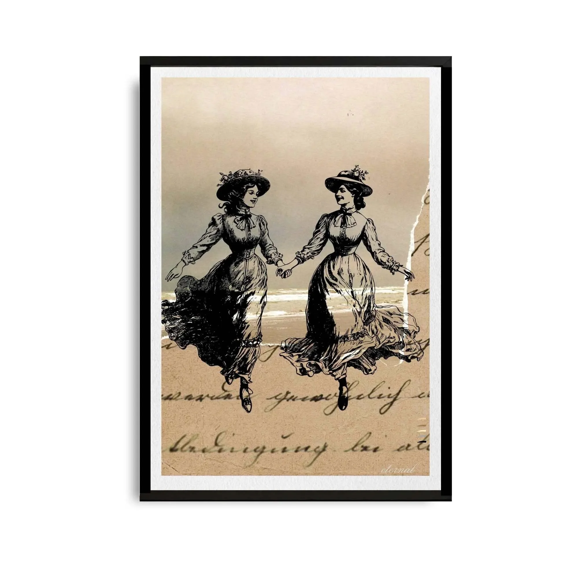 black framed print. N10065 wht bg_converted.webp