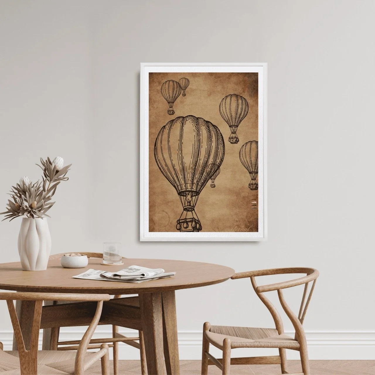 Hot Air Balloons Wall Art Print , Eternal Art Prints - Eternal Art & Design