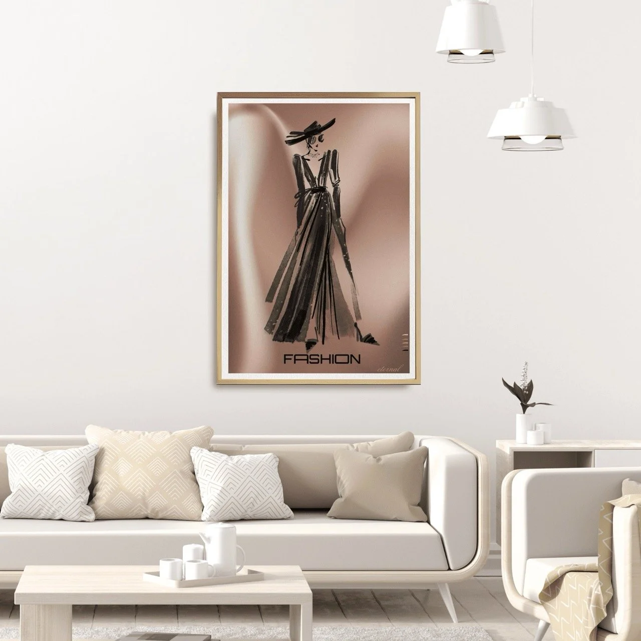 Fashion Stylist Female Silhouette Runway Print 1 - Sydney Artist, Eternal Art Prints - Eternal Art & Design