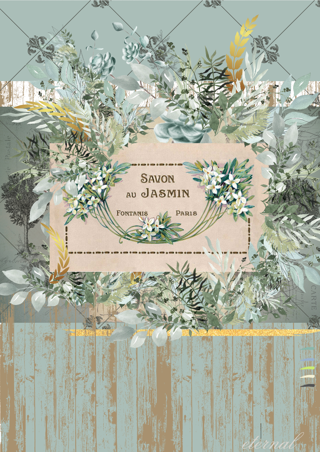 "Savon au Jasmin" Botanical Print - Special Edition Wall Art Eternal Art Prints