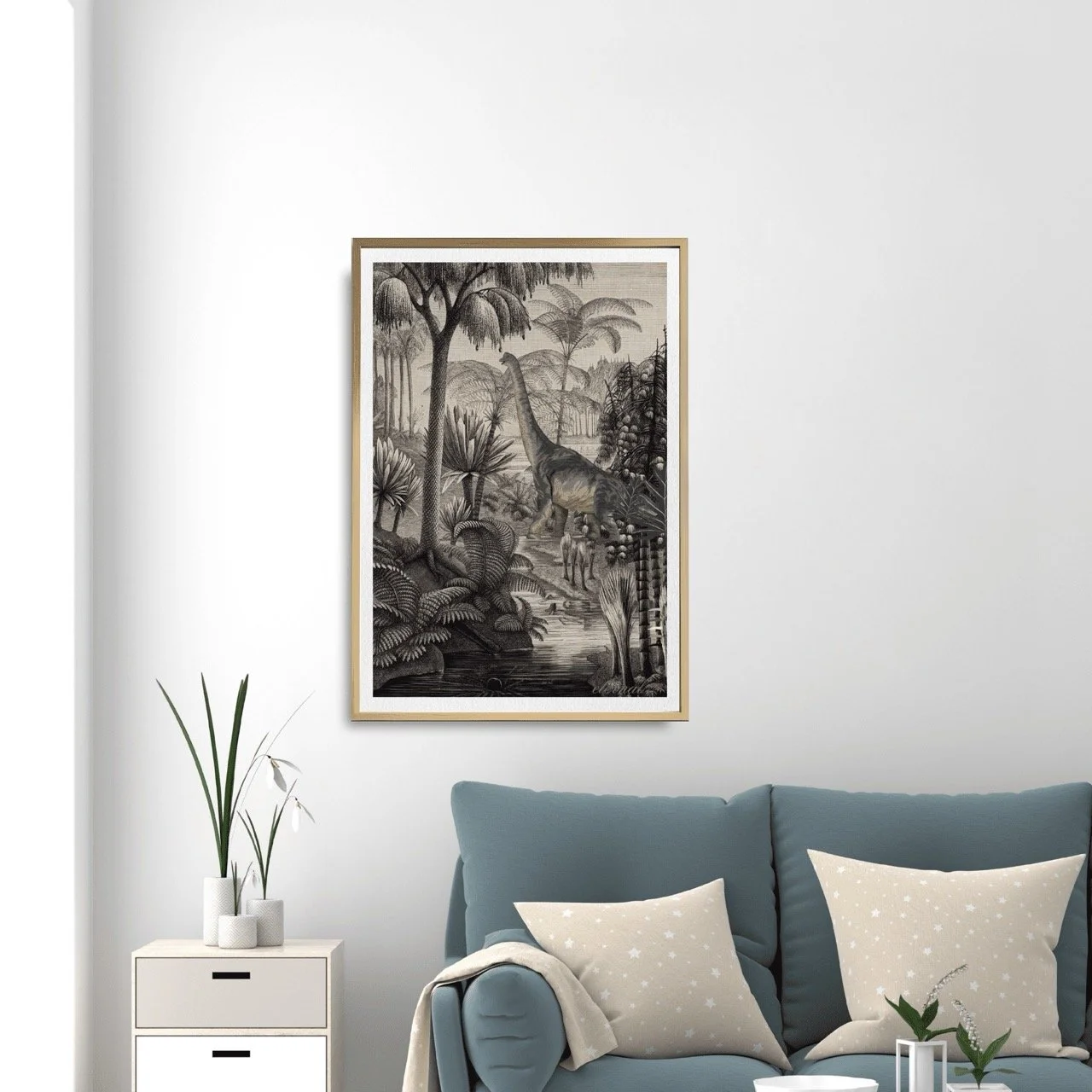 oak-framed-brontosaurus-print3.-A10009 Large.jpeg