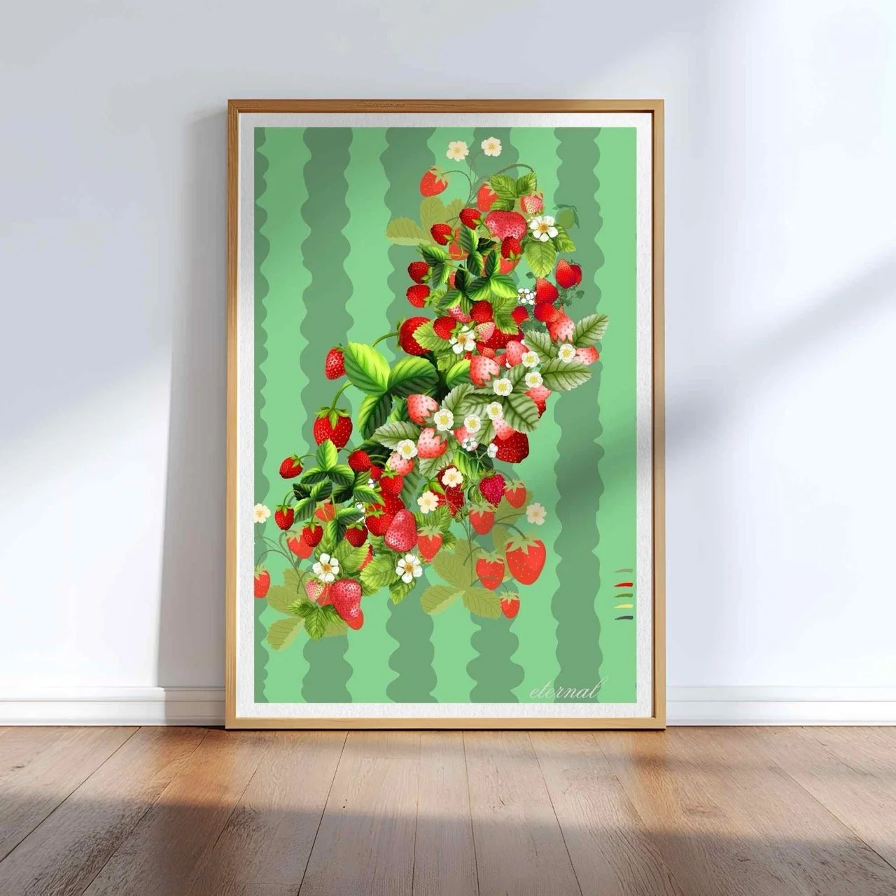 Strawberry Delight Botanical Print - Special Edition Wall Art Eternal Art Prints