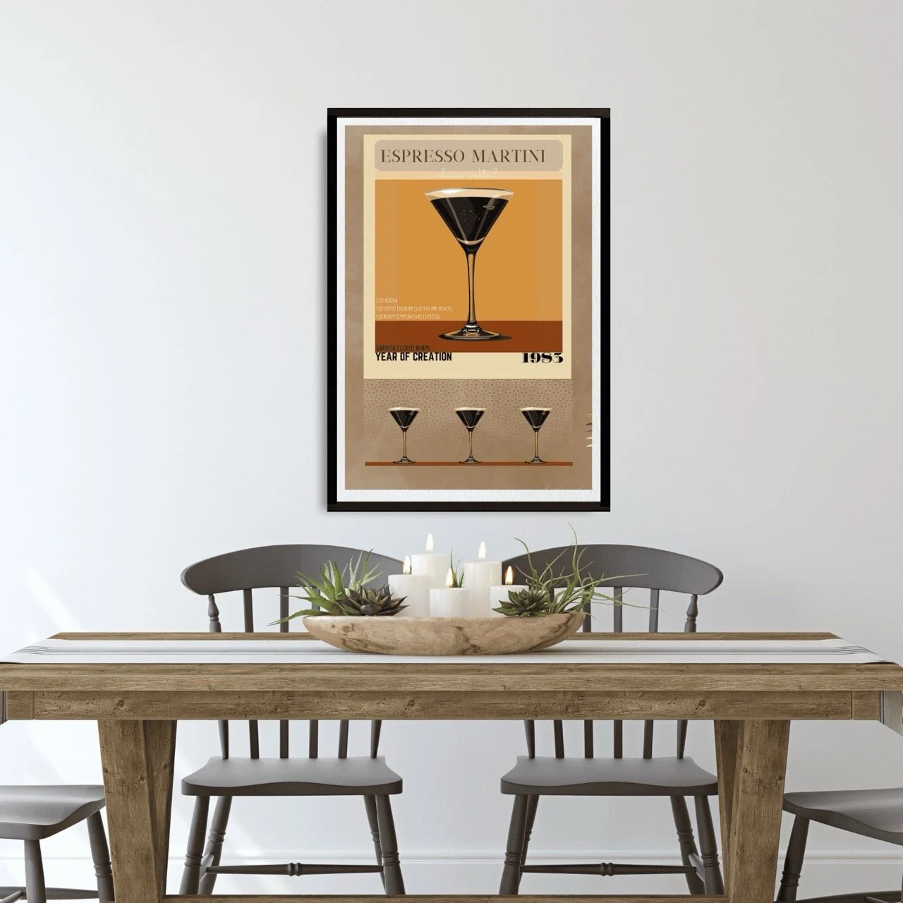 Espresso Martini Cocktail Culture Wall Art Print, Eternal Art Prints - Eternal Art & Design