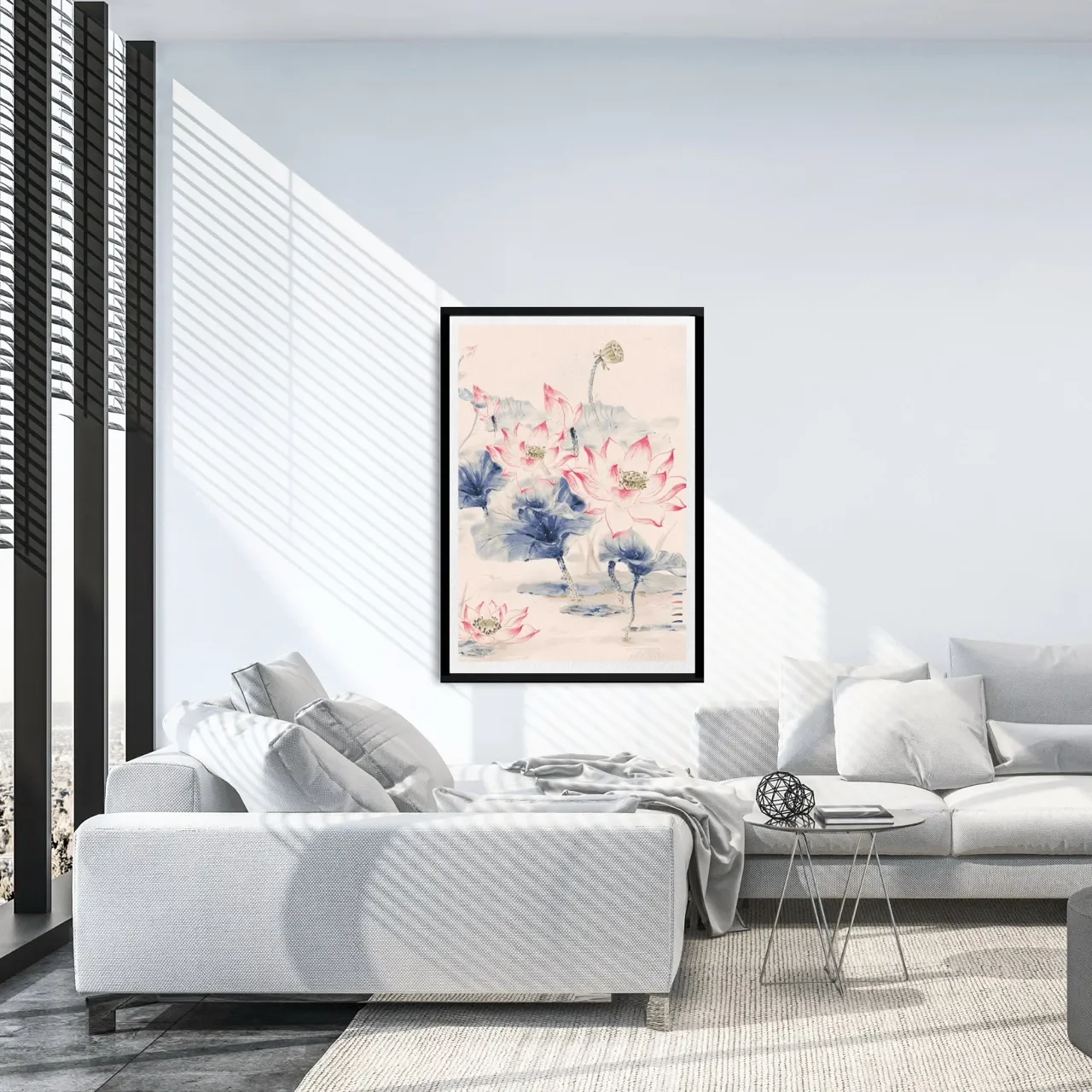 black framed oriental print. I10015 (2) Large_converted.webp