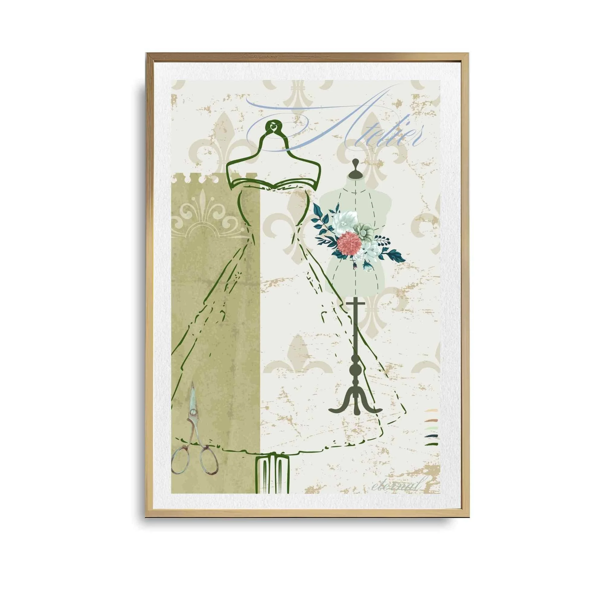 Atelier Fashion Mannequins Art Print, Eternal Art Prints Sydney - Eternal Art & Design