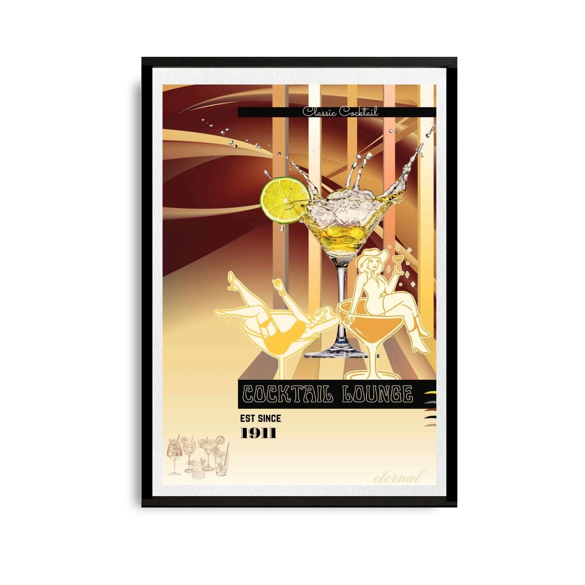 black framed print. I10088 wht bg.jpg