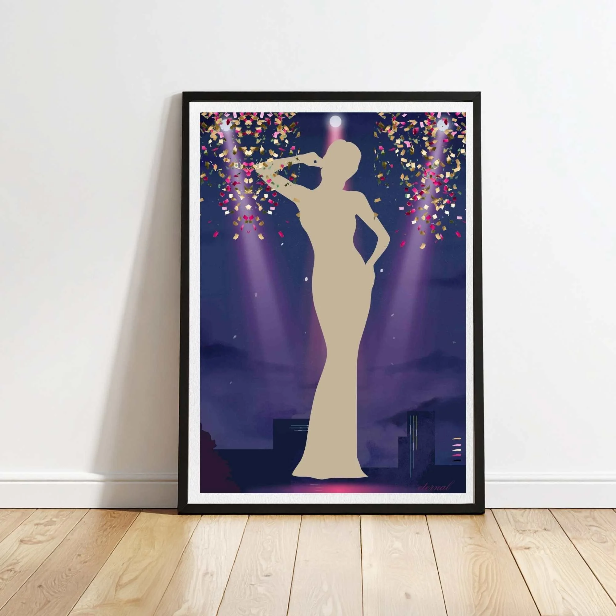 Stage Icon in Purple Art Print - Sydney Artist, Eternal Art Prints