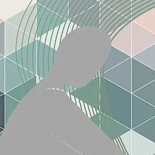 Nude with Green Mosaic Wall Art Print, Sydney Artist - Eternal Art & Design - Eternal Art & Design