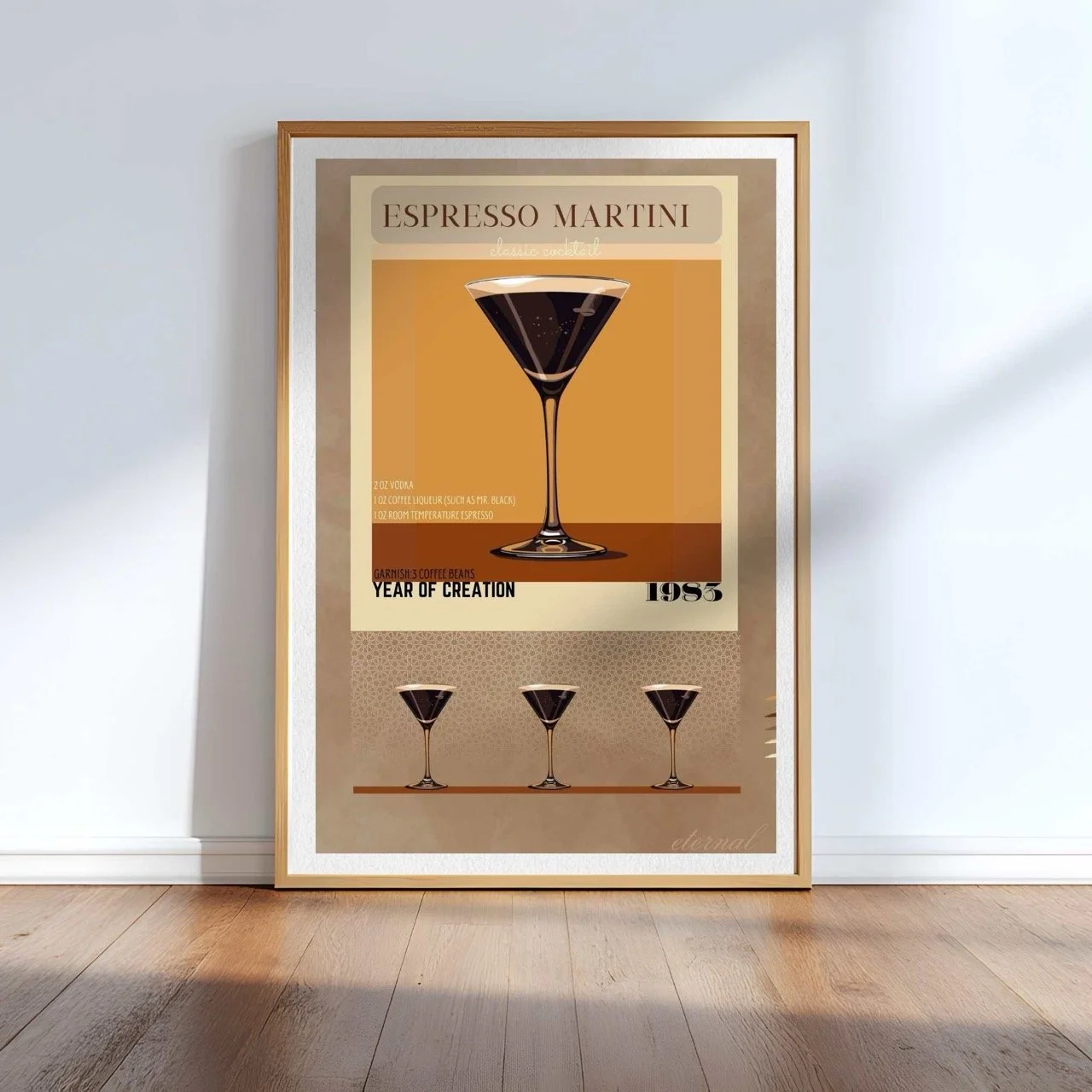 Espresso Martini Cocktail Culture Wall Art Print, Eternal Art Prints - Eternal Art & Design
