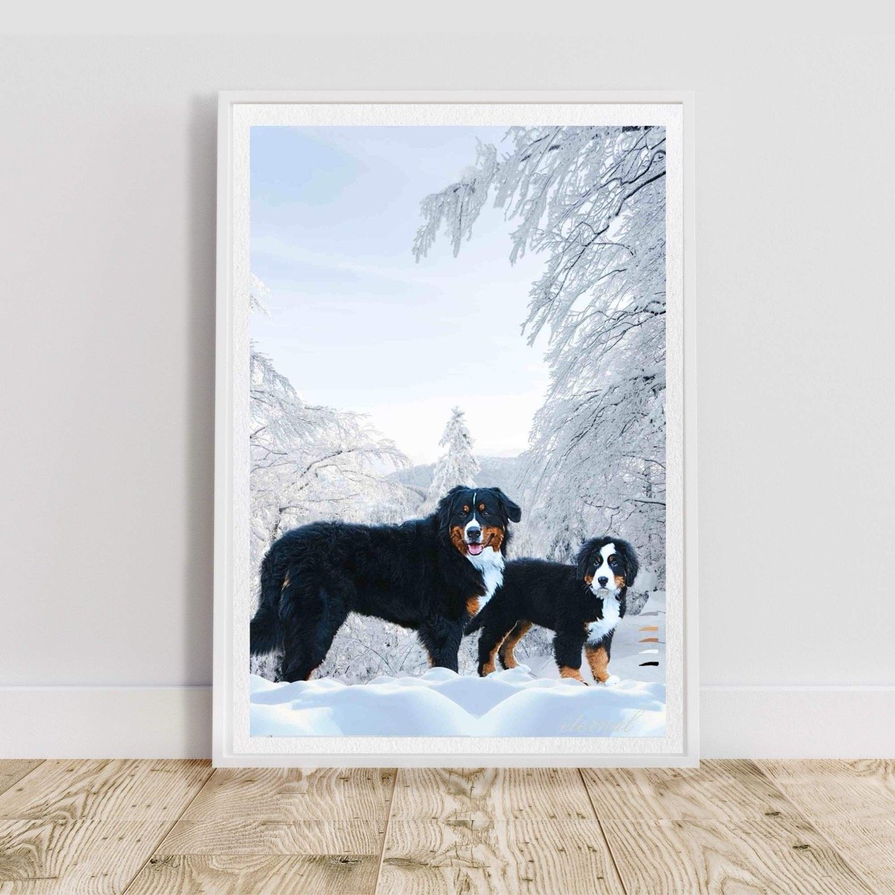 Bernese Mountain Dog Wall Art Print - Sydney Artist, Eternal Art Prints - Eternal Art & Design