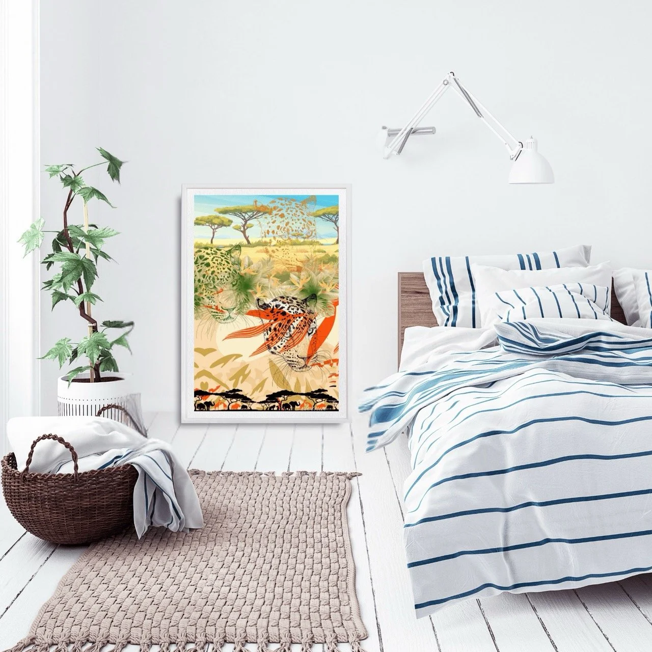 Cheetah on the Savannah Plains Wall Art Print, Eternal Art Prints - Eternal Art & Design