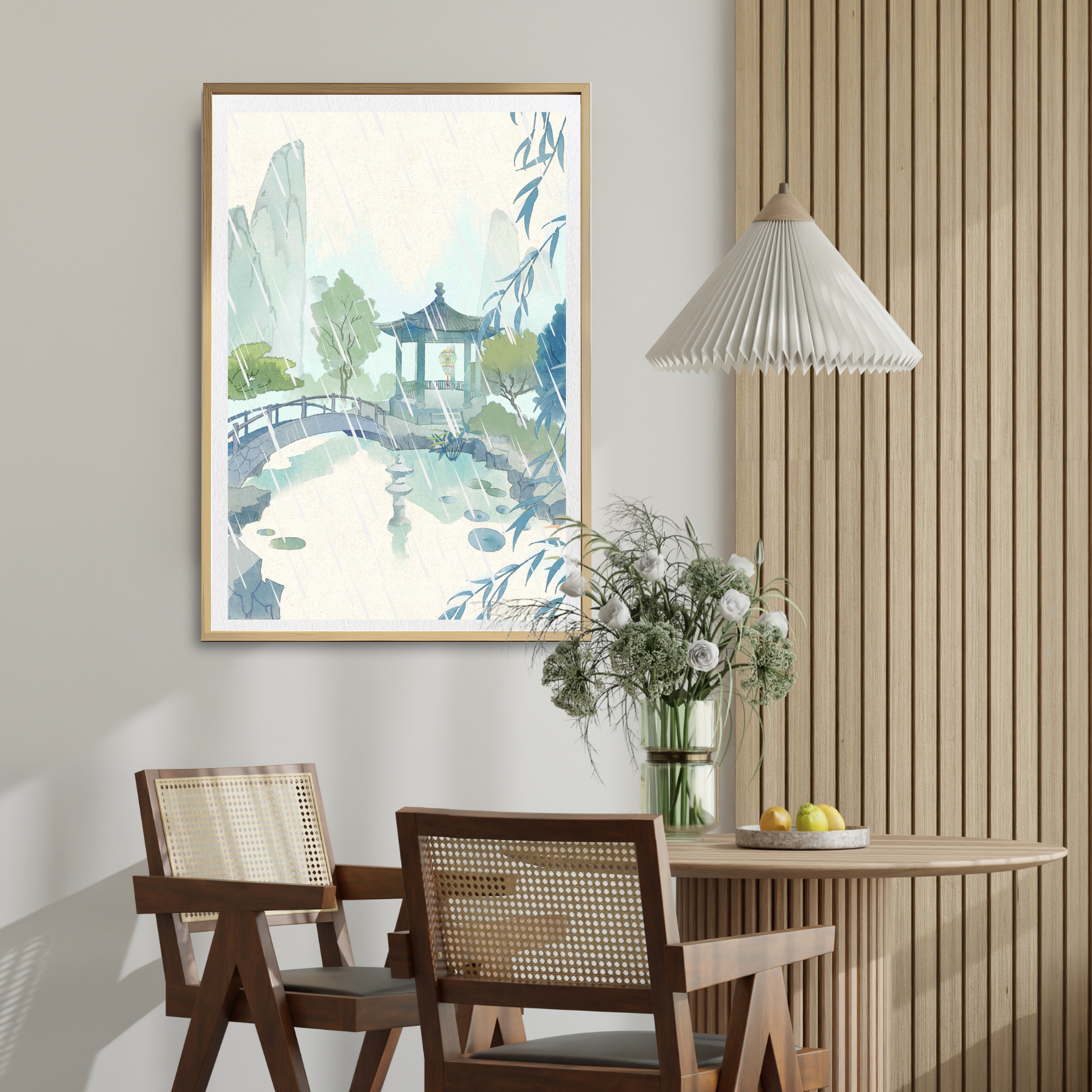Oriental Japanese Pergoda Wall Art Print, Eternal Art Prints - Eternal Art & Design