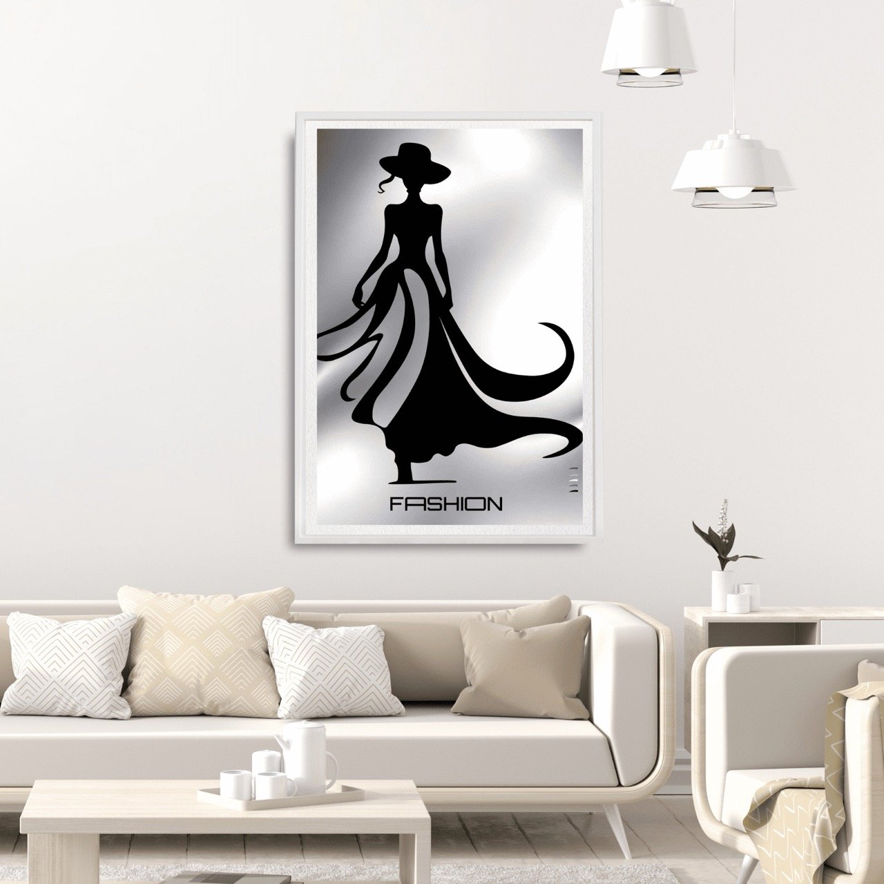 Fashion -inspired Female Silhouette Runway - Sydney Artist, Eternal Art Prints - Eternal Art & Design