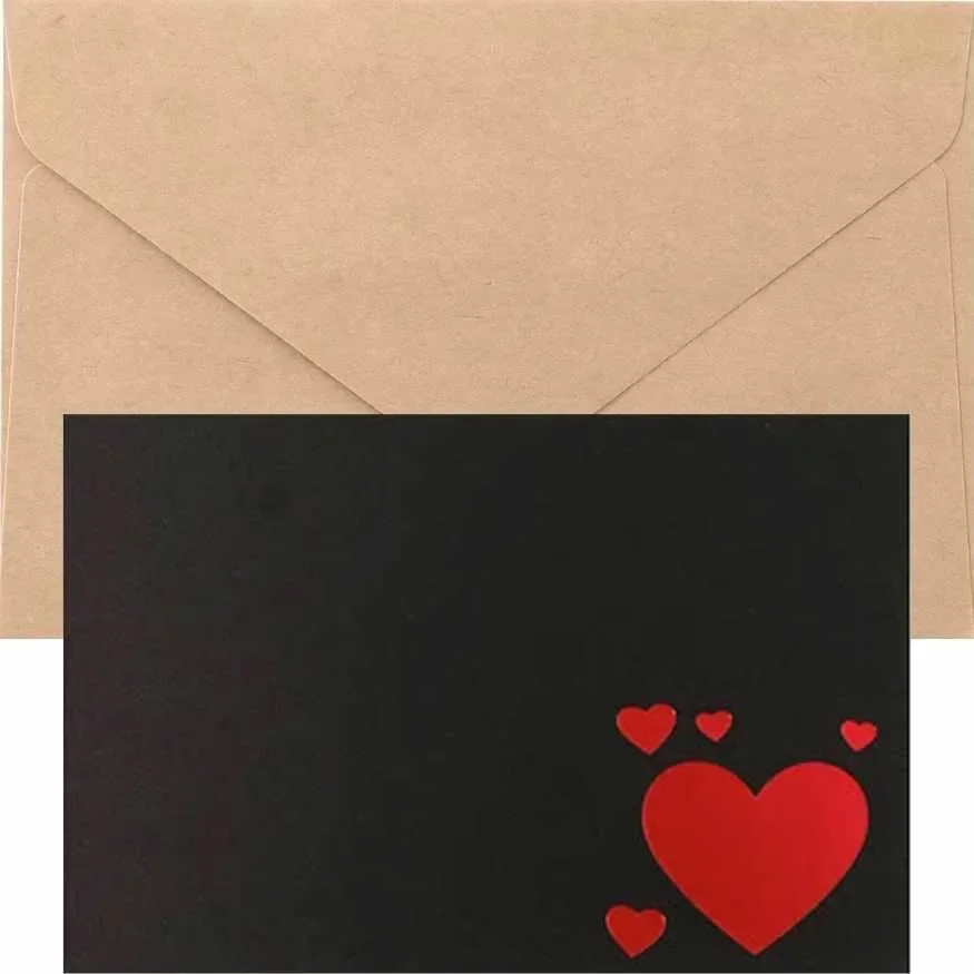 Message Card - Hand Written (Thank you, Get Well Soon, Happy Birthday, Happy Valentine’s Day, XOXO, Red Hearts,  In Our Thoughts, Thinking of you, Happy Anniversary, Congratulations. )