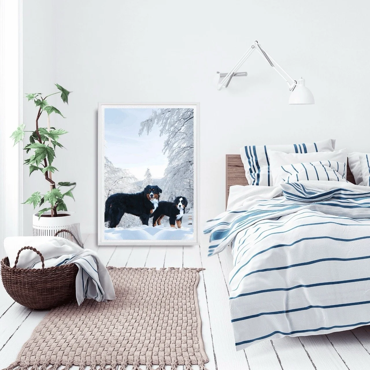 Bernese Mountain Dog Wall Art Print - Sydney Artist, Eternal Art Prints - Eternal Art & Design