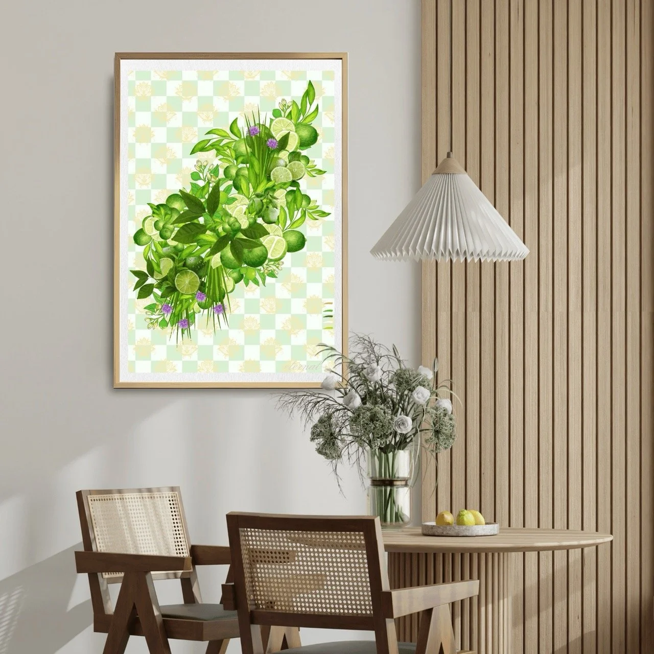 Lime Blossom Wall Art Print, Eternal Art Prints - Eternal Art & Design