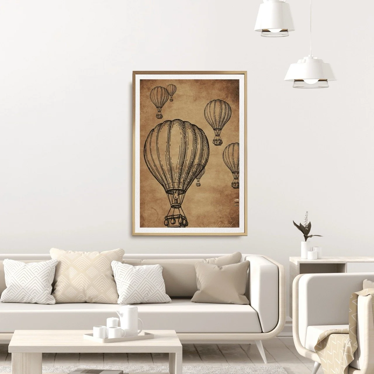 Hot Air Balloons Wall Art Print , Eternal Art Prints - Eternal Art & Design