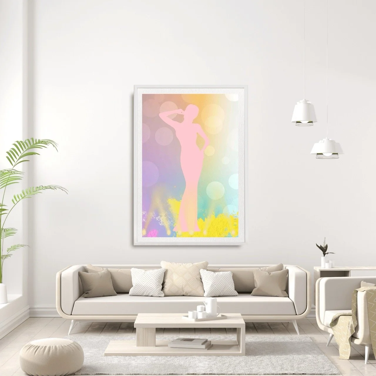 Female Stage icon in Pastel Art Print - Sydney Artist, Eternal Art Prints - Eternal Art & Design