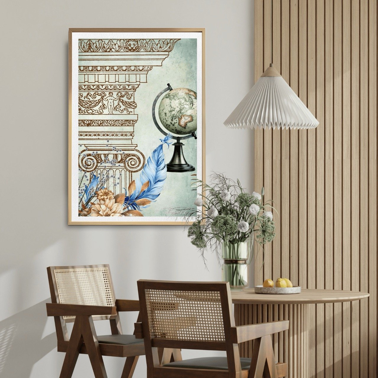 Vintage Architecture & Botanical Old World Print - Special Edition Wall Art Eternal Art Prints - Eternal Art & Design