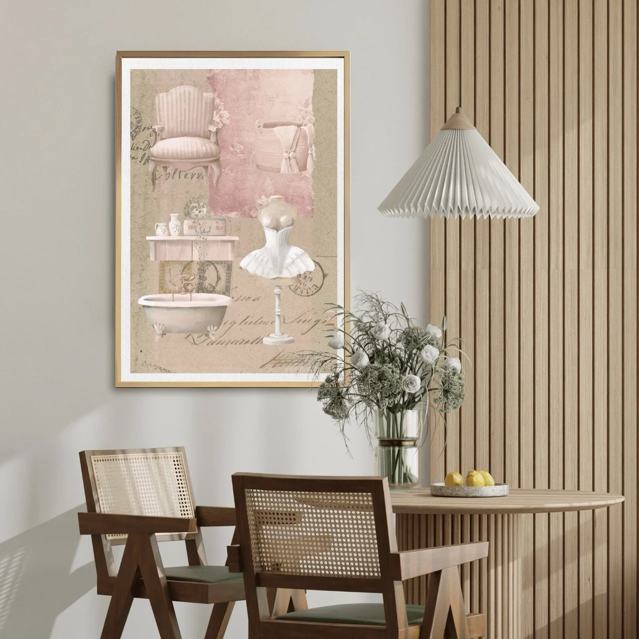 Vintage Pretty Pink Mannequin Wall Art, Eternal Art Prints - Eternal Art & Design