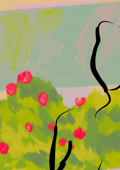 Nude with Red Flower Art Print, Sydney Artist - Eternal Art & Design - Eternal Art & Design