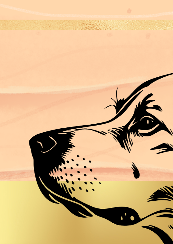 Golden Retriever Dog Wall Art Print - Sydney Artist, Eternal Art & Design - Eternal Art & Design