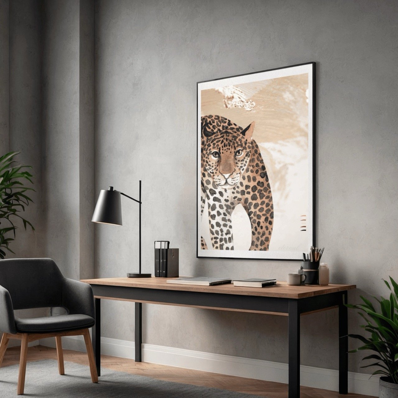 Cheetah Big Cat Wall Art Print - Sydney Artist, Eternal Art Prints - Eternal Art & Design