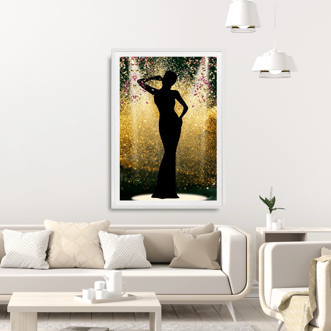Gold Stage Icon Art Print - Sydney Artist, Eternal Art Prints - Eternal Art & Design