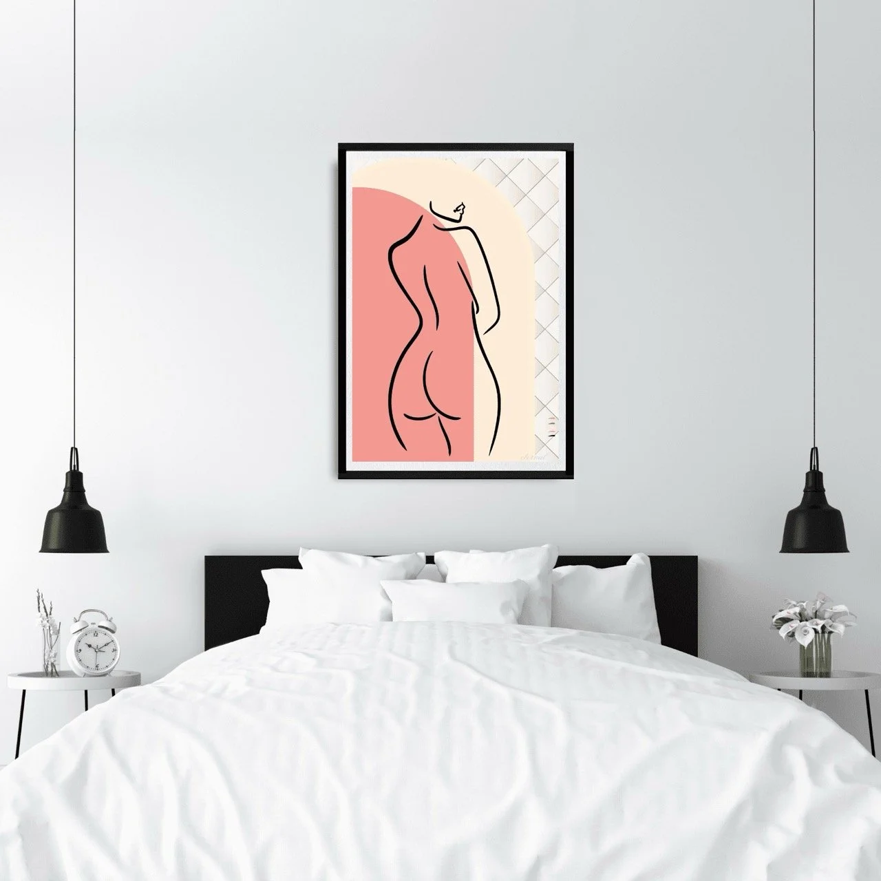 Female Figure with Orange Archway Wall Art Print, Sydney Artist - Eternal Art Prints - Eternal Art & Design