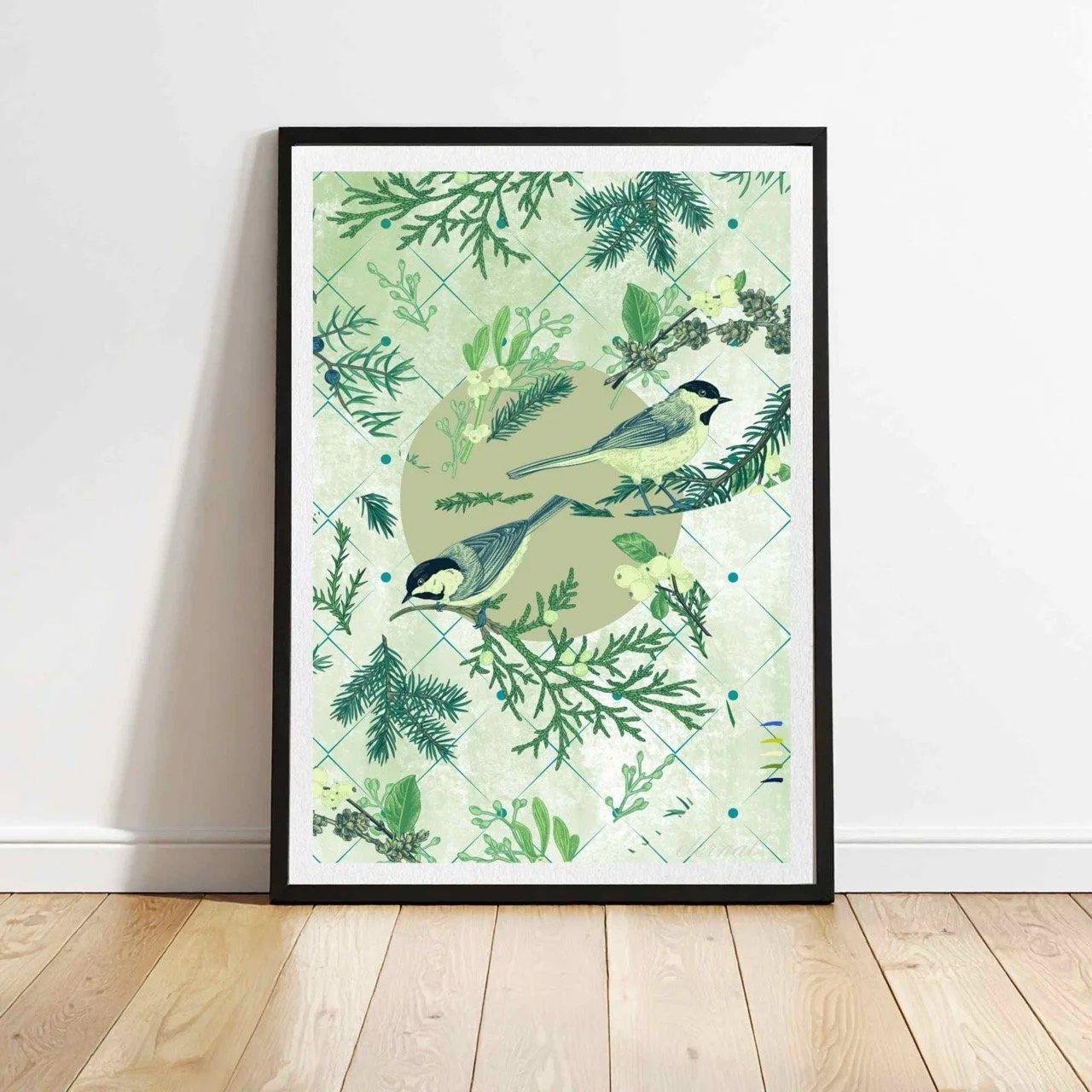 Oriental Birds & Botanicals Wall Art Print, Eternal Art Prints - Eternal Art & Design