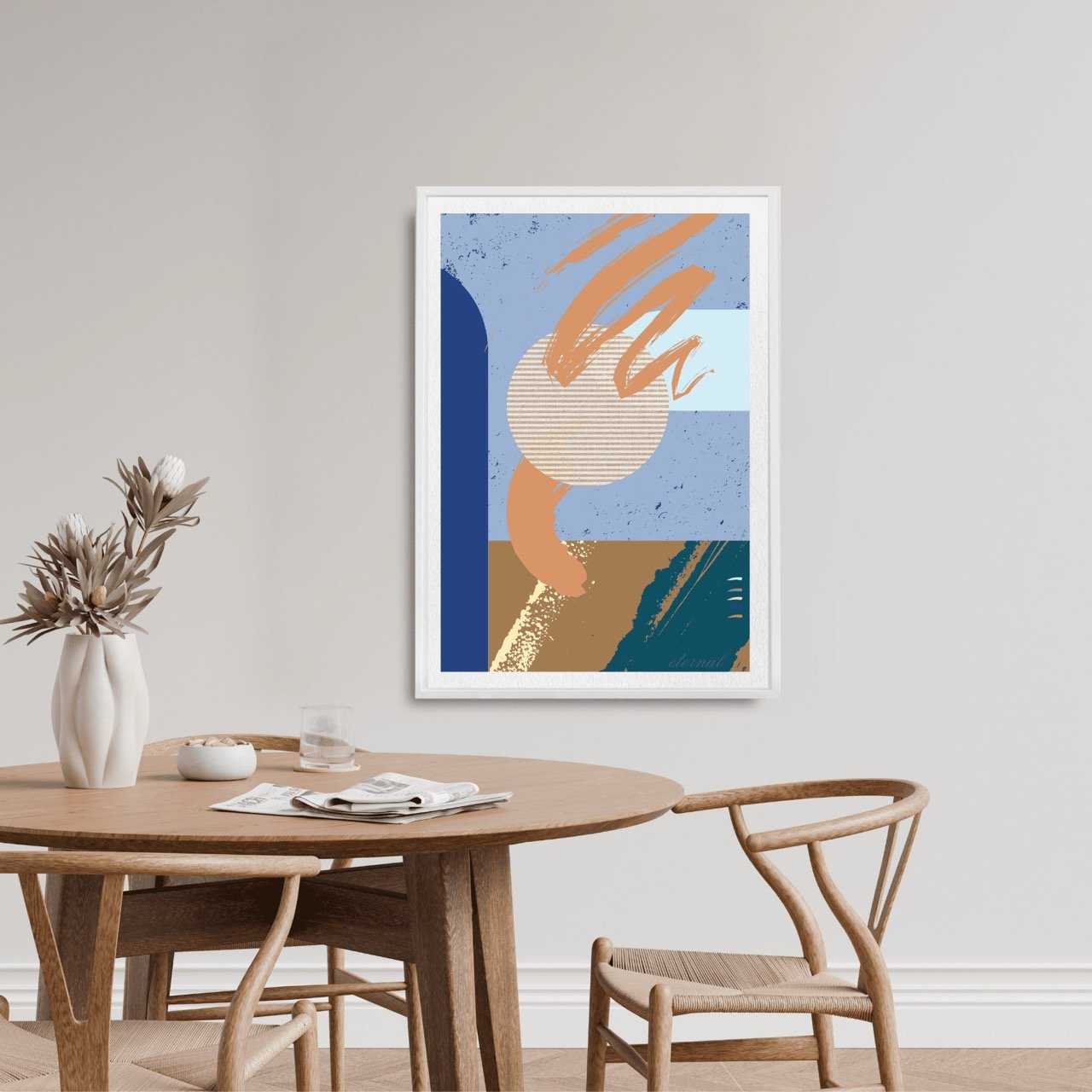 Modern Abstract Brushstrokes Art Print - Sydney Artist, Eternal Art Prints - Eternal Art & Design