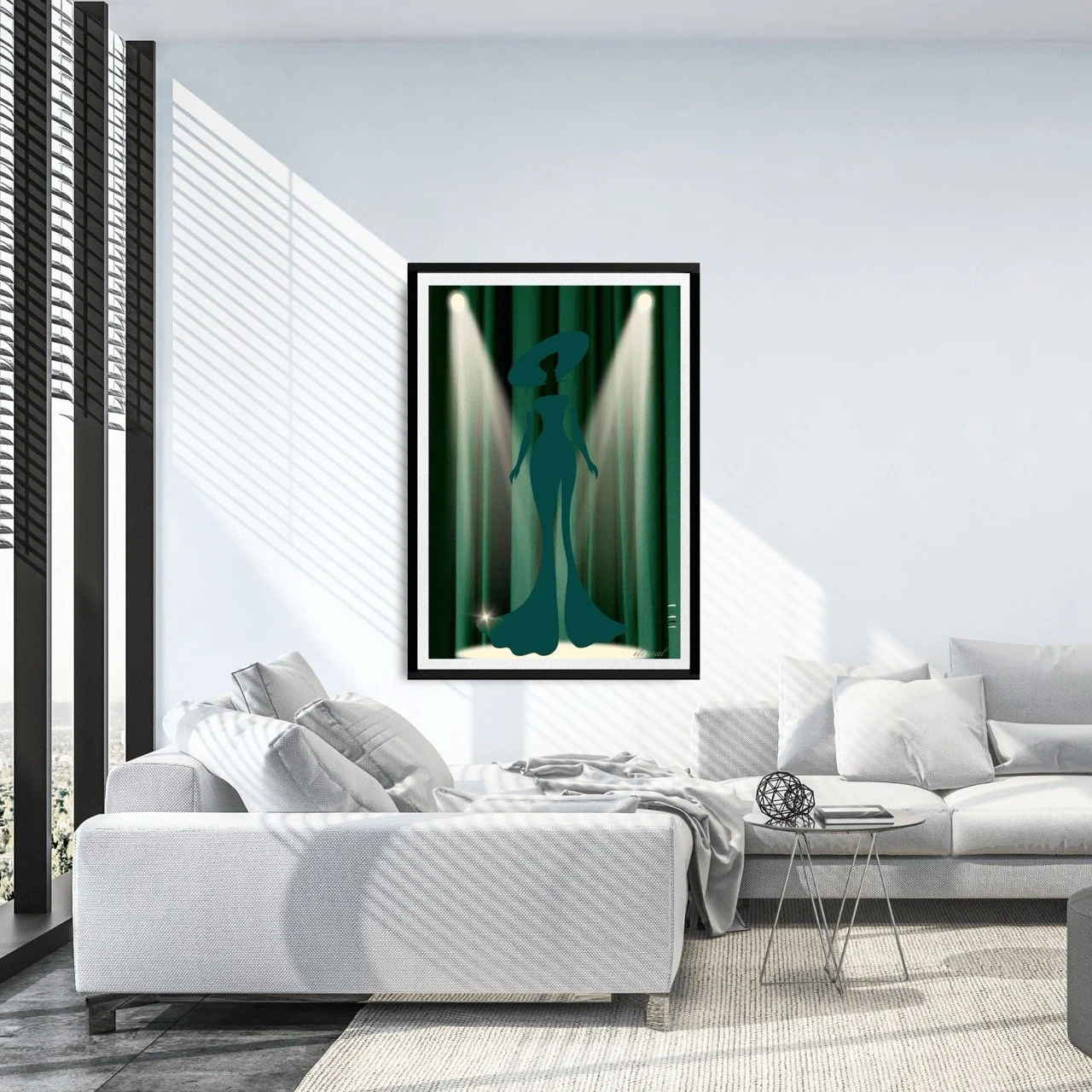 Rainbow Stage Icon in Gree Art Print - Sydney Artist, Eternal Art Prints - Eternal Art & Design